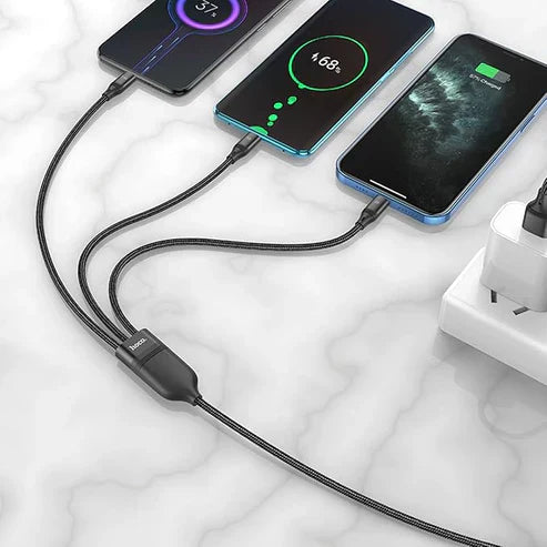 Hoco U104 3-in-1 Universal Charging Cable