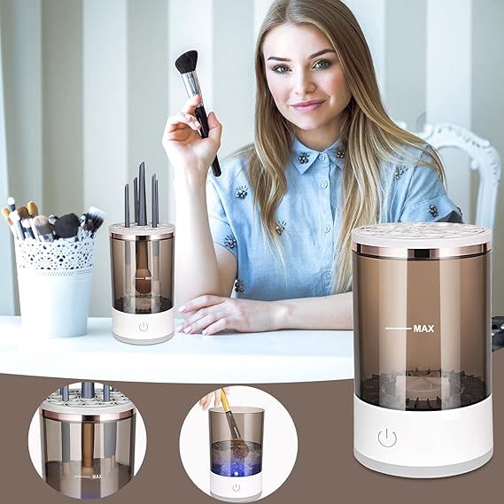 Portable Electric Makeup Brush Cleaner.