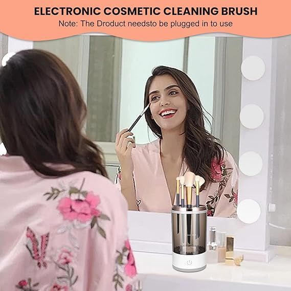 Portable Electric Makeup Brush Cleaner.