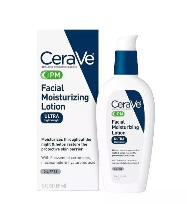 CeraVe PM Facial Moisturizing Lotion 89ml – Nighttime Hydration.