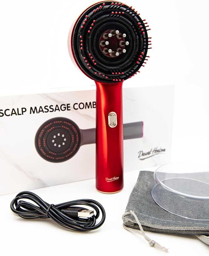 2-in-1 Hair Oil Applicator Brush and Scalp Massager.