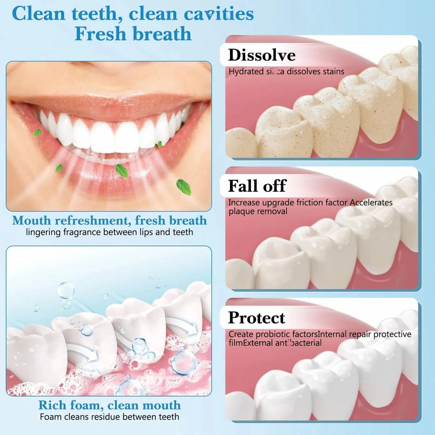 120g Probiotic SP-4 toothpaste for teeth whitening and gum health.