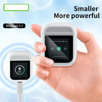 Smart LED Display Earbuds – Wireless TWS Bluetooth 5.2 Earbuds with Noise Reduction