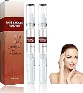 Wipe-Off Tags & Moles Remover Pen – Natural Tea Tree Oil Skin Tag & Mole Removal Care for Face, Neck & Body