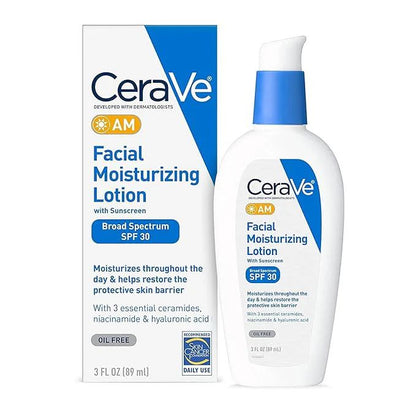 CeraVe AM Facial Moisturizing Lotion SPF 30 – Broad Spectrum Sunscreen.