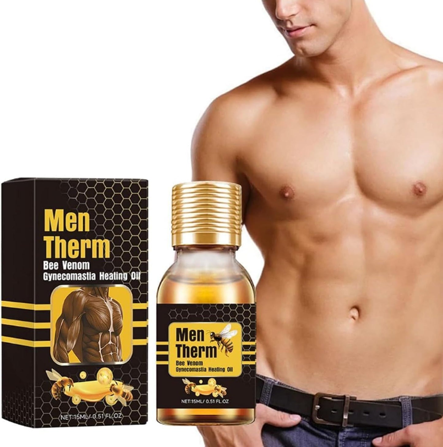 Gynecomastia Tightening Oil for Men.